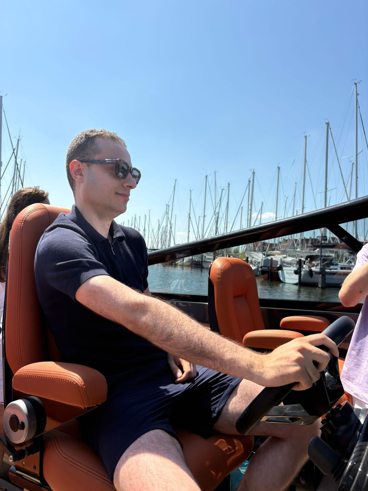 Driving the boat